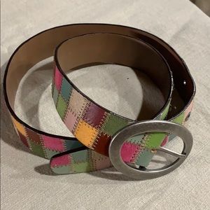 Fossil Accessories - Fossil Multicolored Leather Belt Large Mustard Fossil Accessories - Fossil Multicolored Leather Belt Large Mustard